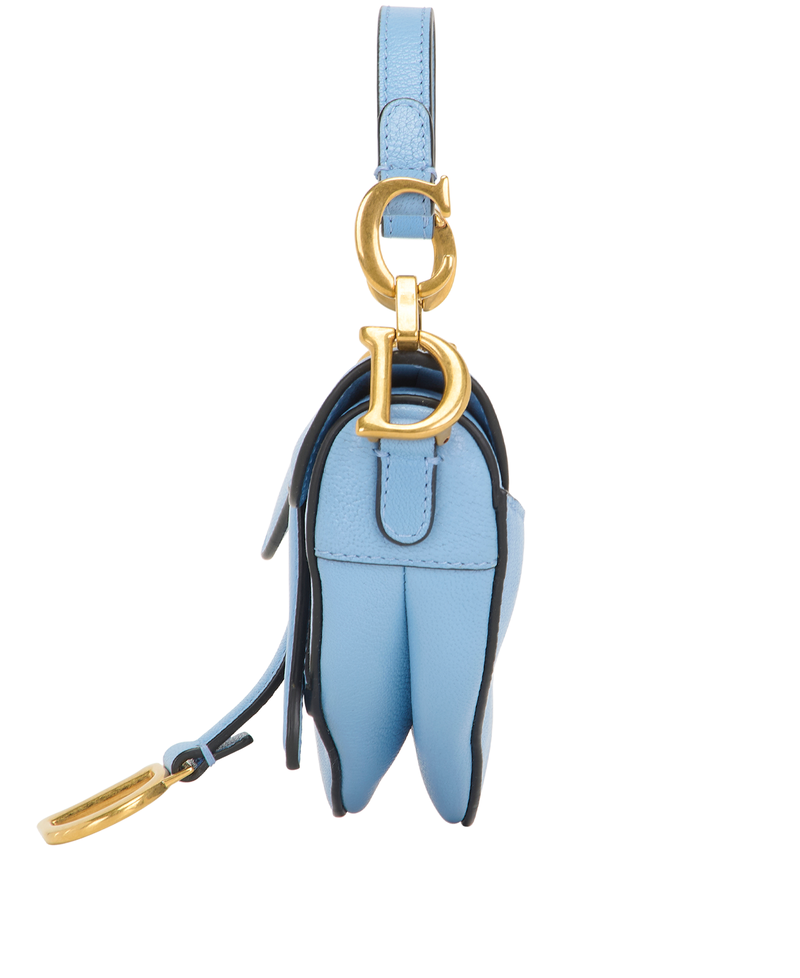 Micro Saddle, &pound;950, Handbags, Blue, Leather, Bottom view